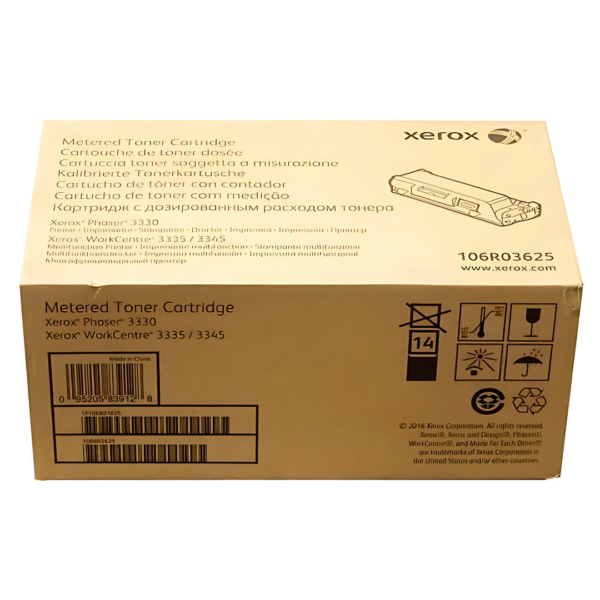 Toner Xerox 106R03625 Negro Original