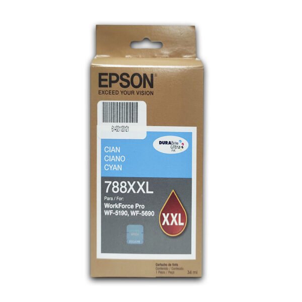 Tinta Epson T788XXL220-Al Cian Original