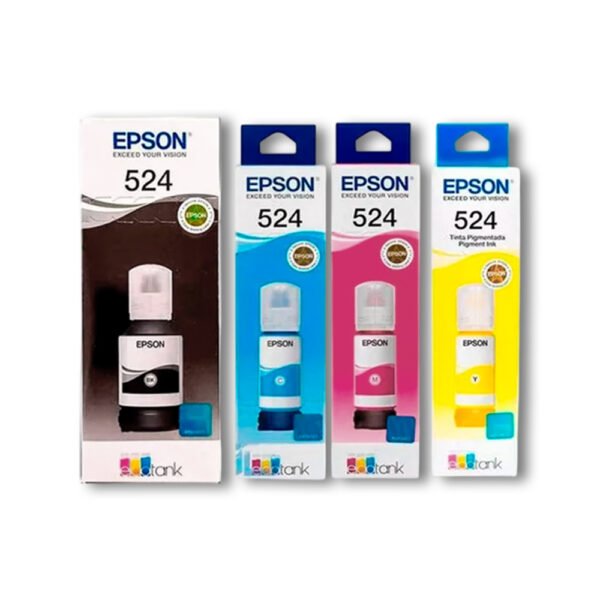 Kit Tinta Epson T524 4 Colores Original