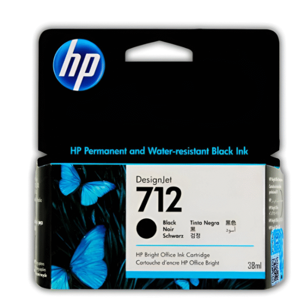 Tinta HP 712 Black【Cartucho 3ed70a de 38ml】Original