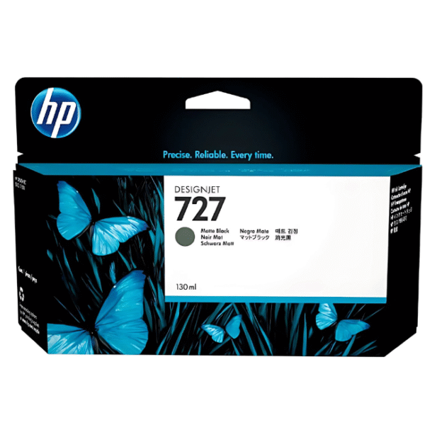 Tinta HP 727A original B3P22A Matte Black
