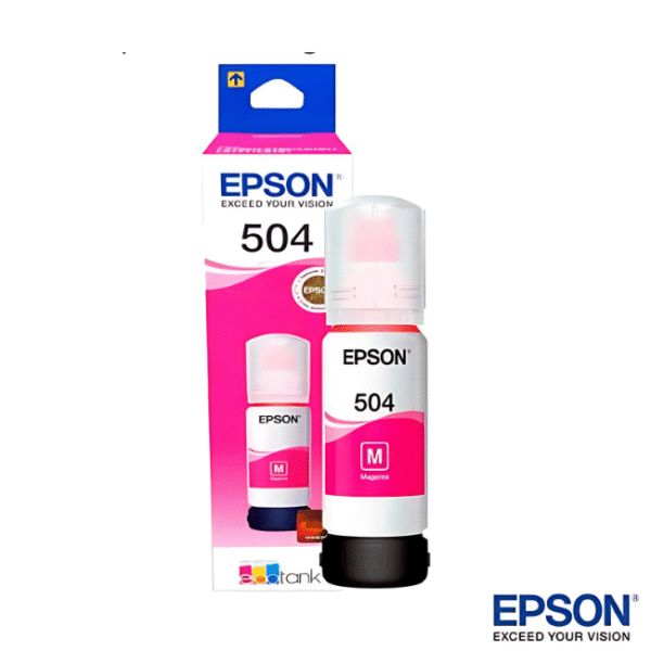 Botella de Tinta Epson 504 Magenta Original
