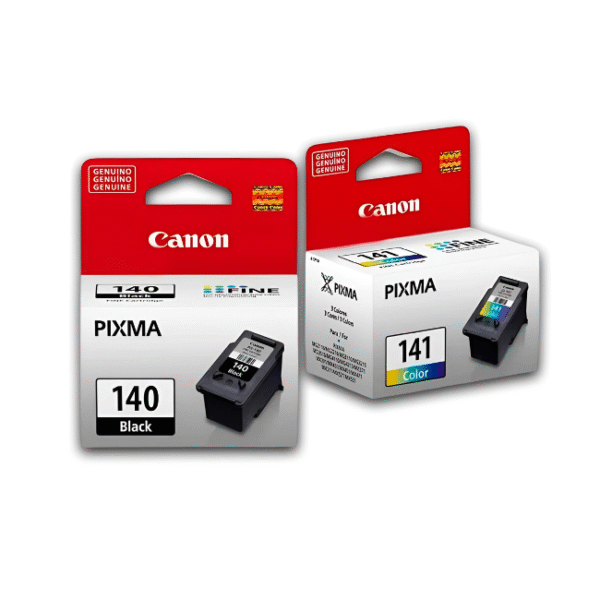 Kit de Tinta Canon PG140 y CL141 Negro y Tricolor Original