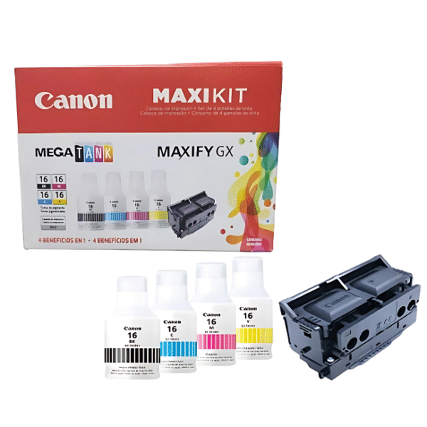 Pack Cabezal PH-S + Kit Tintas Canon GI-16