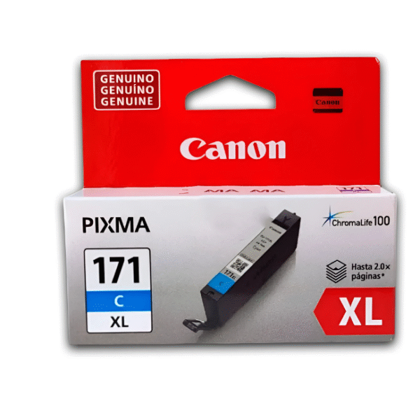 Tinta Canon CLI-171 XL Cian Original