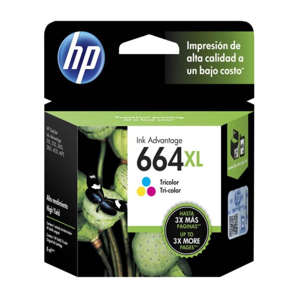 Tinta Hp F6V30Al (664Xl) Color 330 Pgs